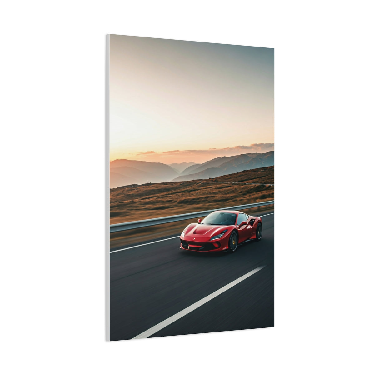 Ferrari F8 Tributo Winding Mountain Highway Wall Art & Canvas Prints