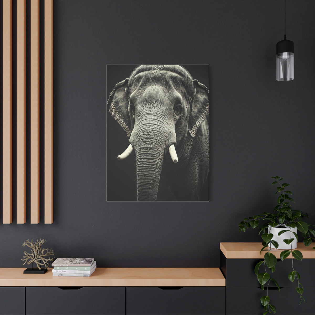 Regal Elephant Close-Up Wall Art & Canvas Prints