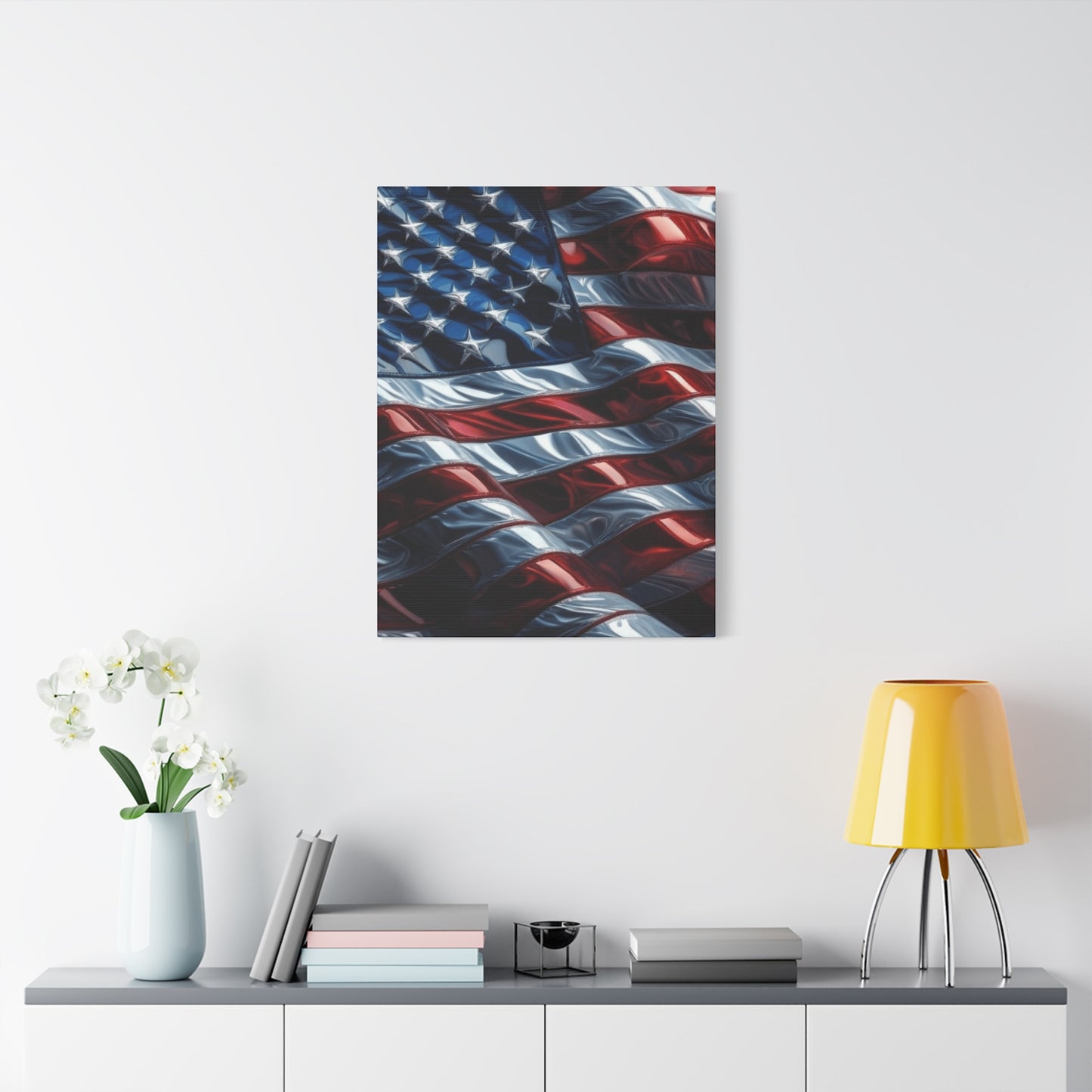 American Flag Waves Wall Art & Canvas Prints