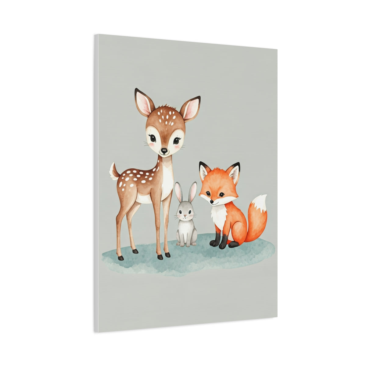 Woodland Friends Nursery Wall Art & Canvas Print