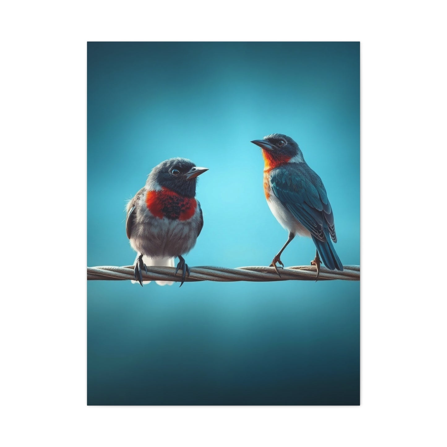Birds On a Wire Art Supreme Canvas Wall Art & Canvas Print