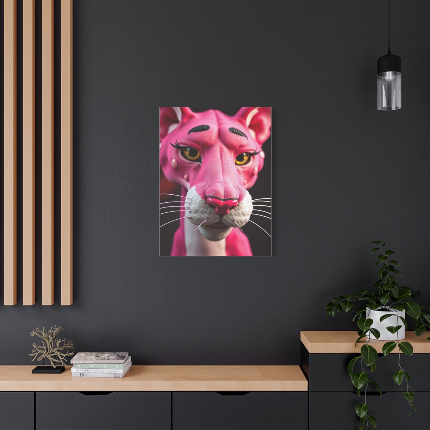 Crimson Panther Prestige Art Wall Art & Canvas Print