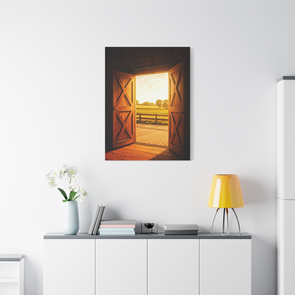 Open Barn Doors to Summer Fields Wall Art & Canvas Prints