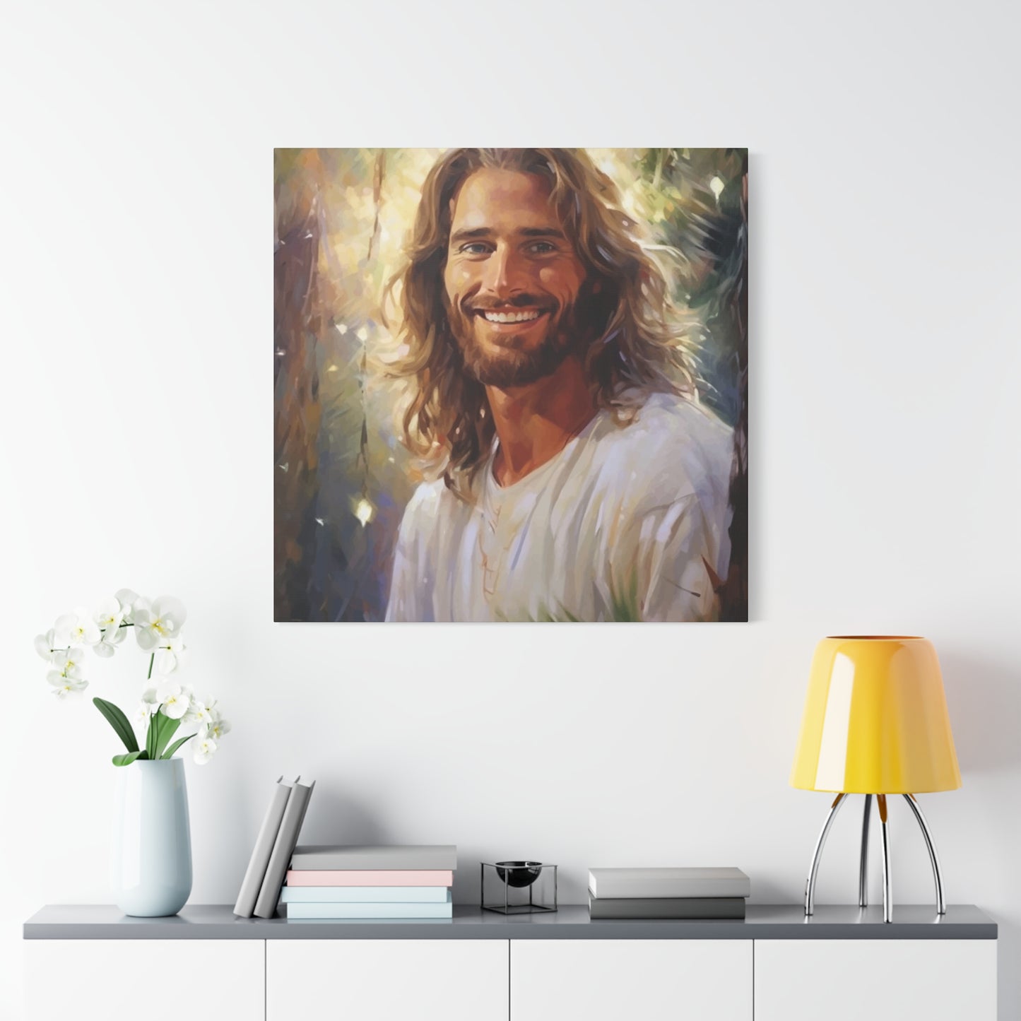 Smiling Jesus Wall Art & Canvas Prints