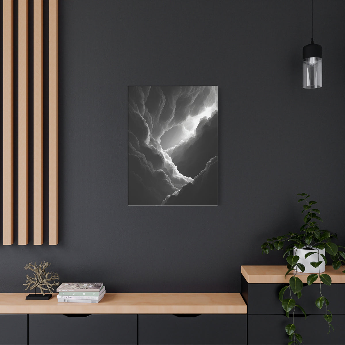 Dramatic Light Through Storm Clouds Wall Art & Canvas Print
