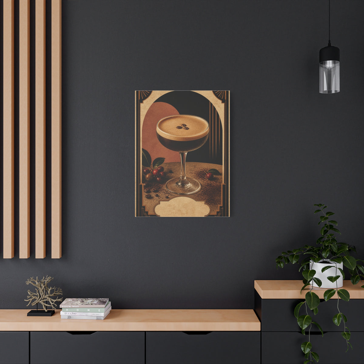 Espresso Martini Deco Poster Wall Art & Canvas Print