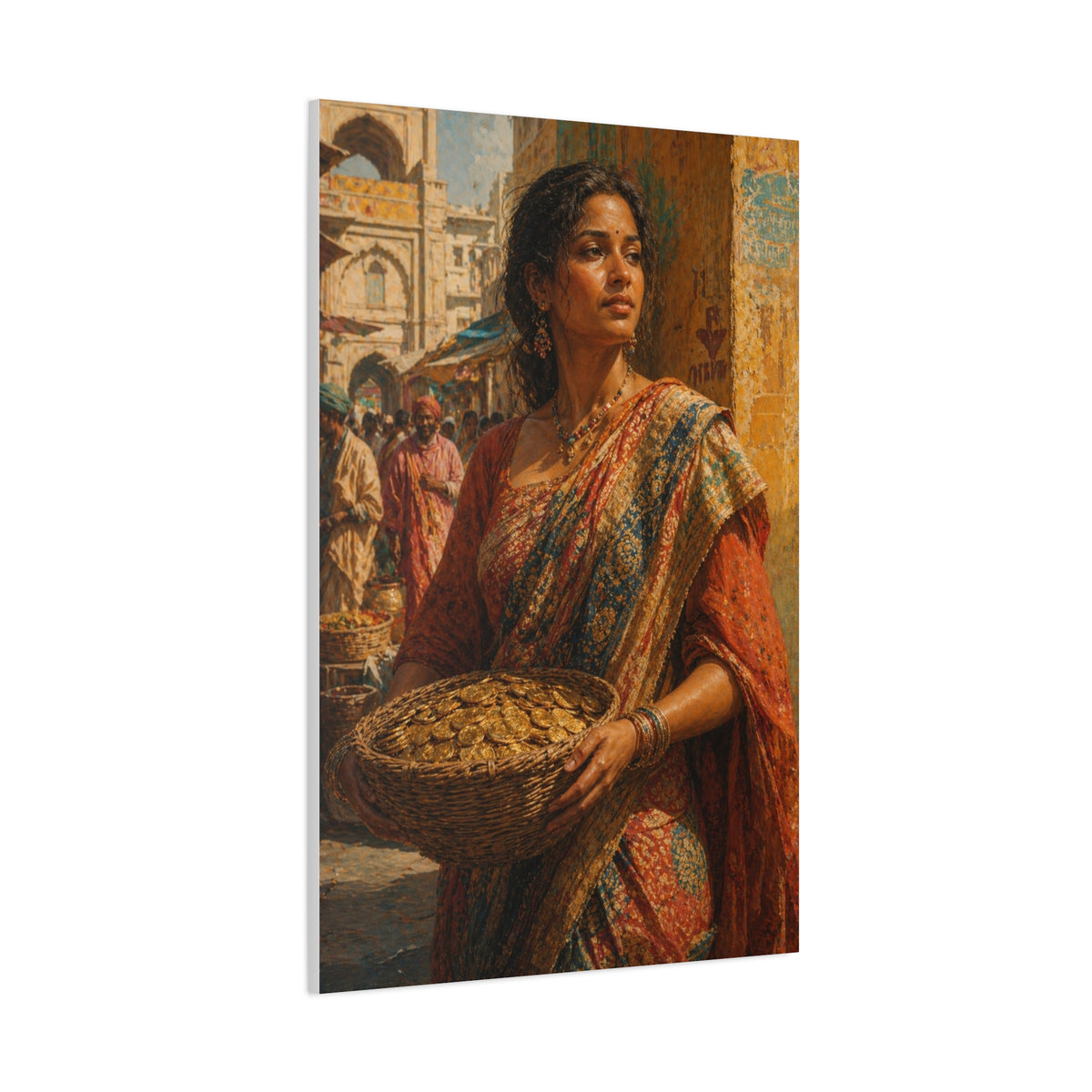 Market Day Cultural Portrait Wall Art & Canvas Print