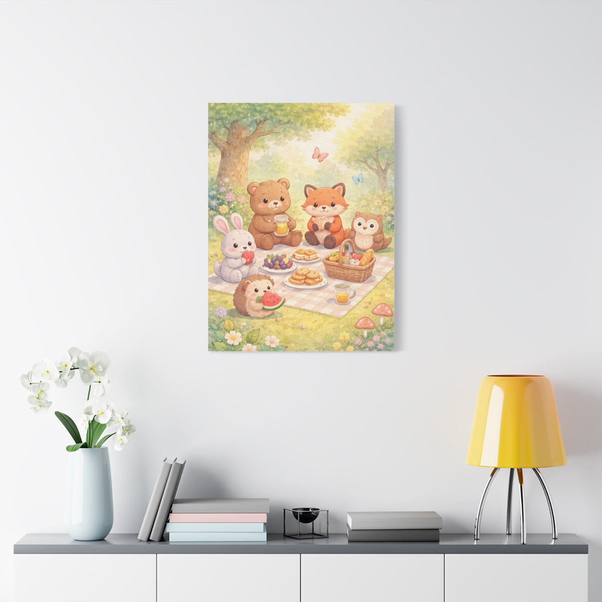 Magical Forest Picnic Wall Art & Canvas Print