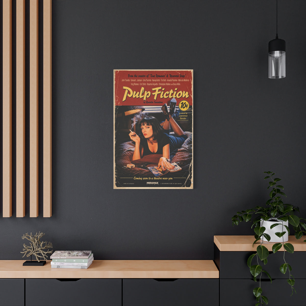 Pulp Fiction Movie Poster Wall Art & Canvas Print