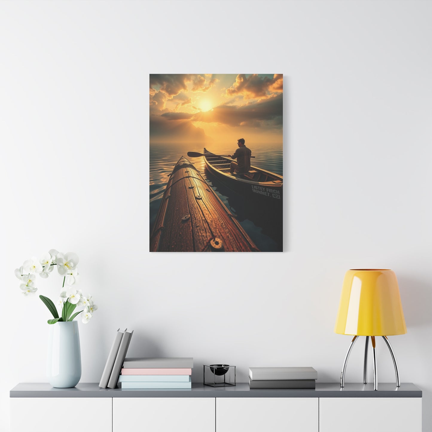 Canoe Art Supreme Canvas Wall Art & Canvas Print