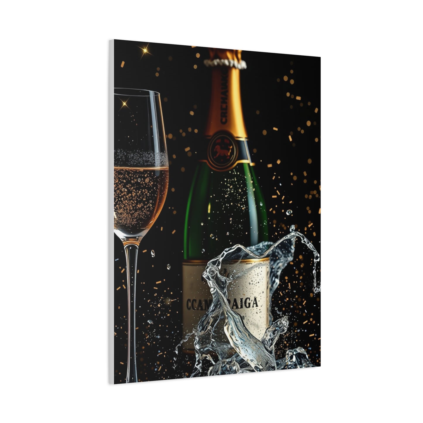 Champagne Art Supreme Canvas Wall Art & Canvas Print