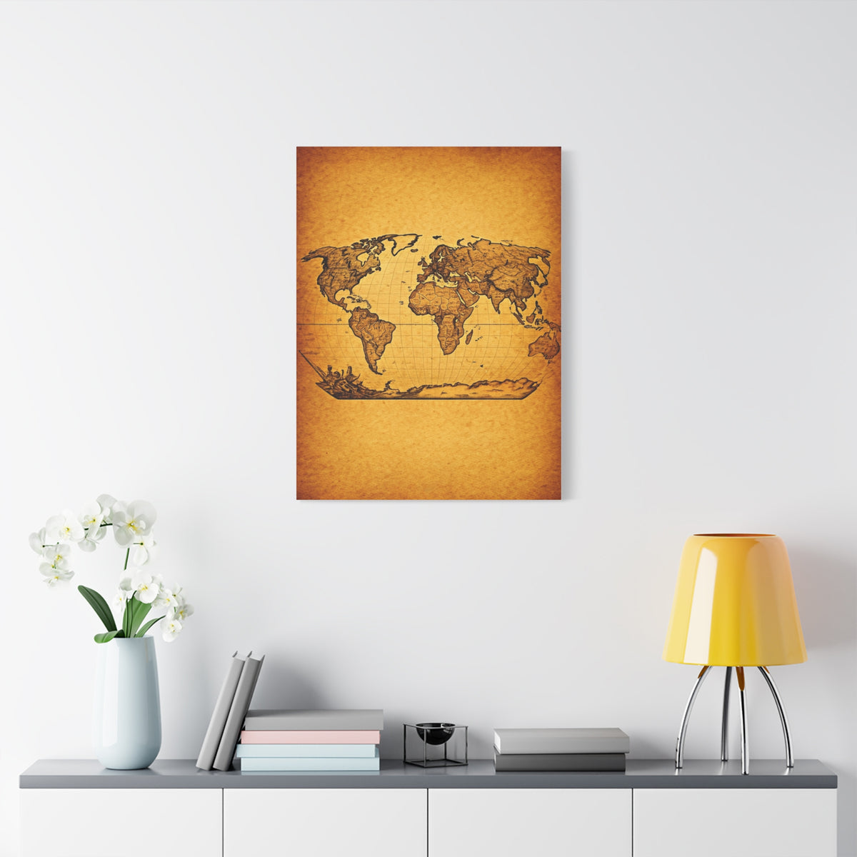 Old World Nautical Map Wall Art & Canvas Prints