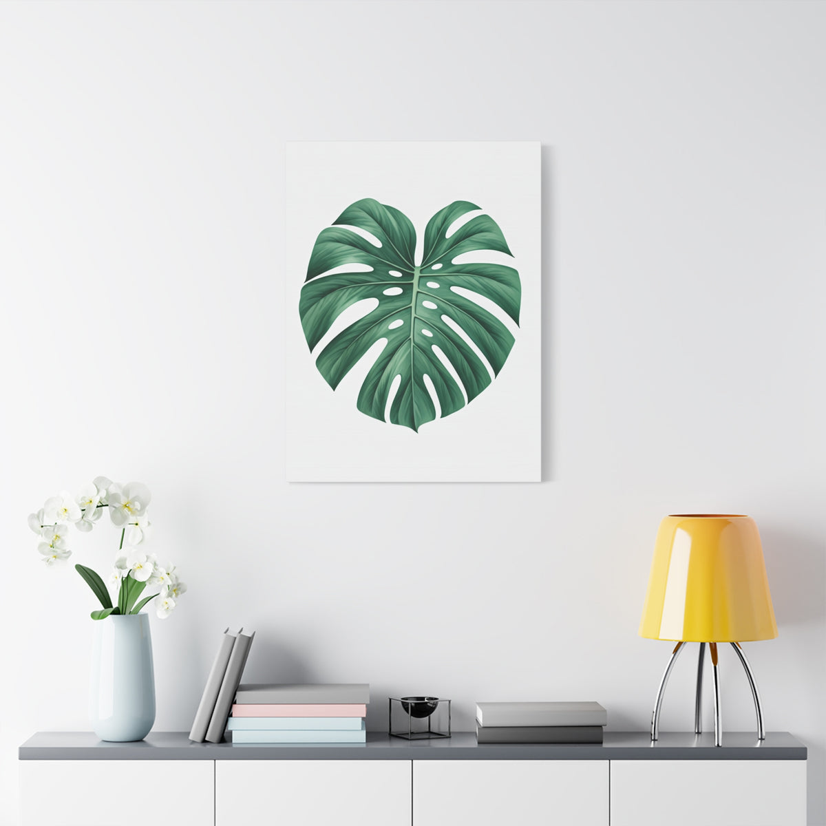 Monstera Leaf Modern Botanical Wall Art & Canvas Prints