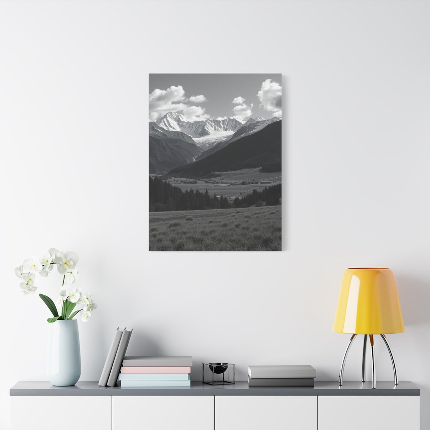 Elite Black & White Scenic Landscapes Art Vision Wall Art & Canvas Print