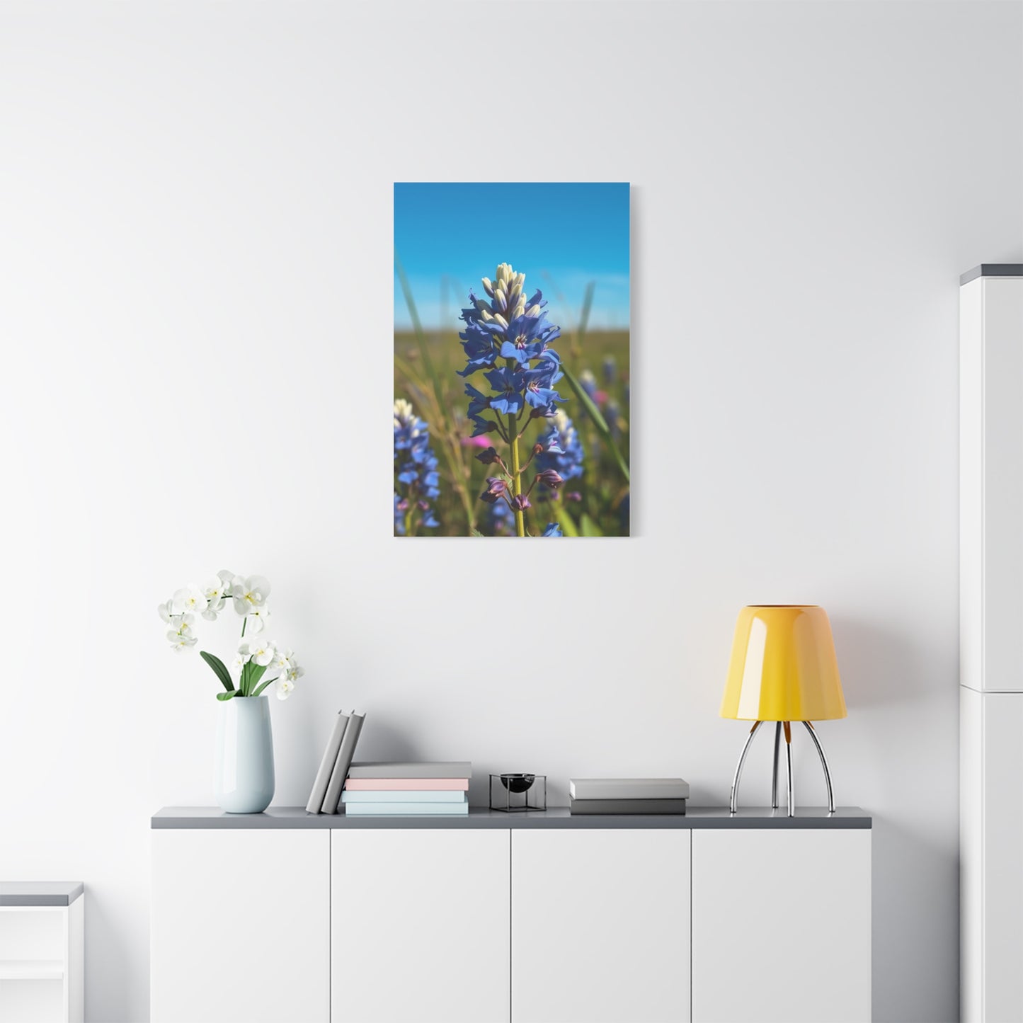 Bluebonnet Flower Art Supreme Canvas Gallery Wall Art & Canvas Print