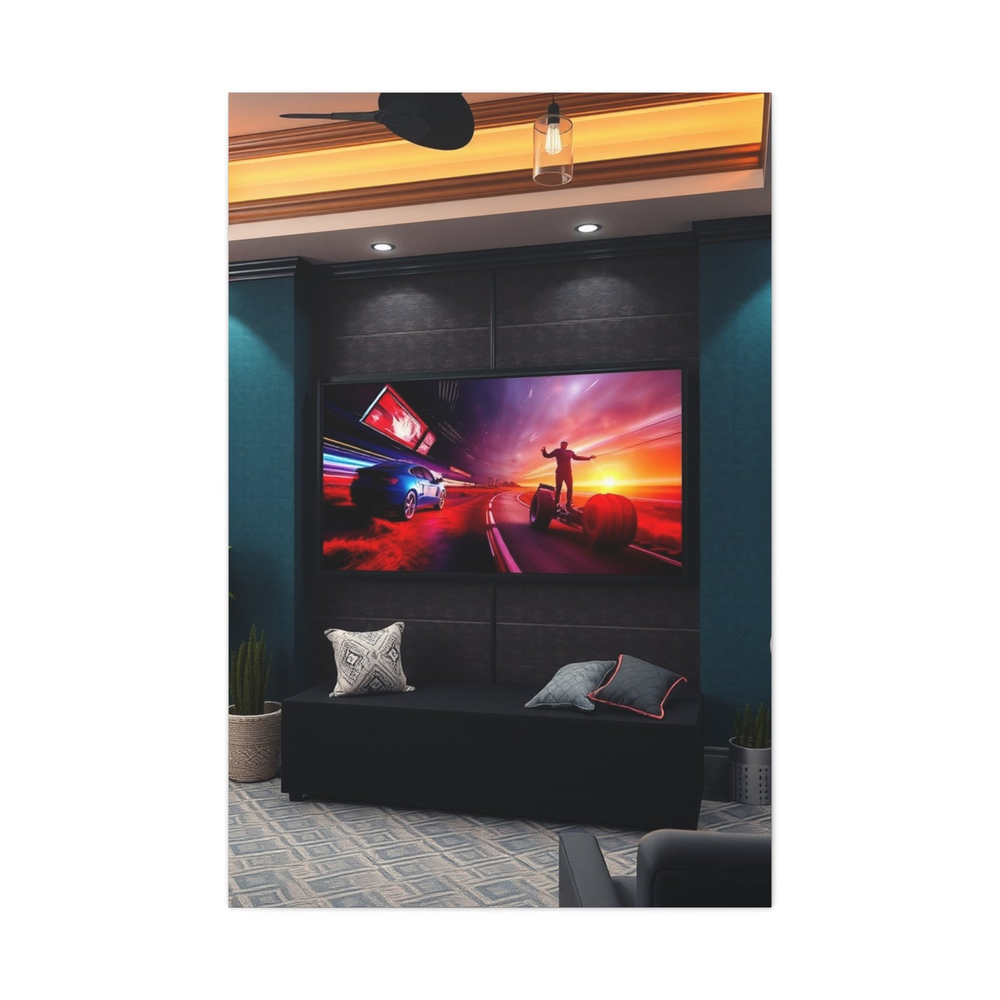 Home Theatre Decor Art Supreme Canvas Wall Art & Canvas Print