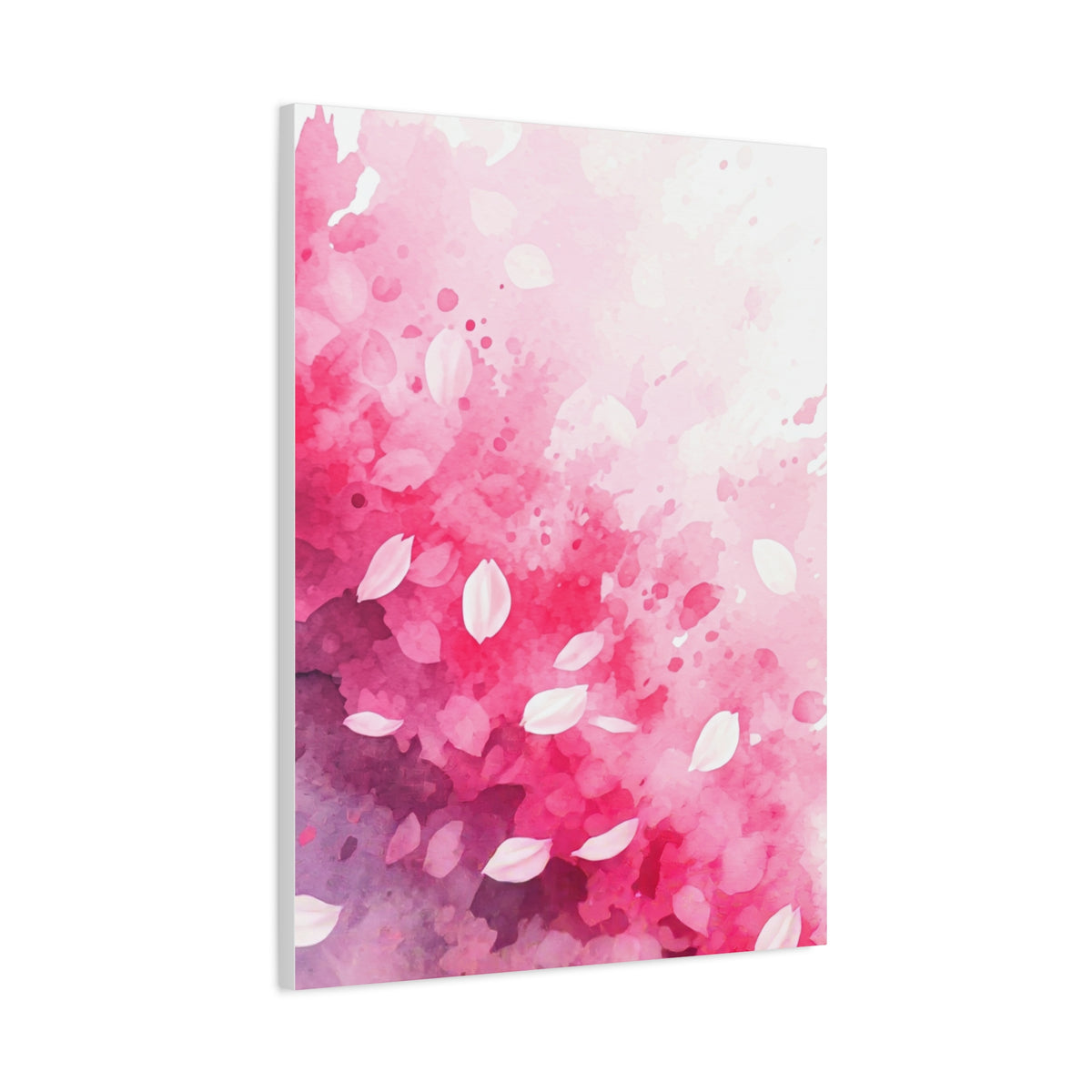 Abstract Sakura Watercolor Petals Wall Art & Canvas Prints