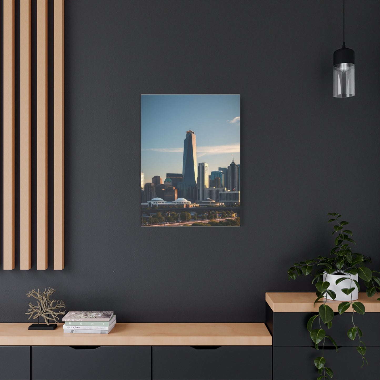 Houston Skylines Art Supreme Canvas Wall Art & Canvas Print