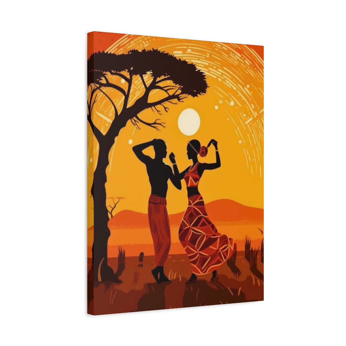 African Couple Wall Art & Canvas Prints