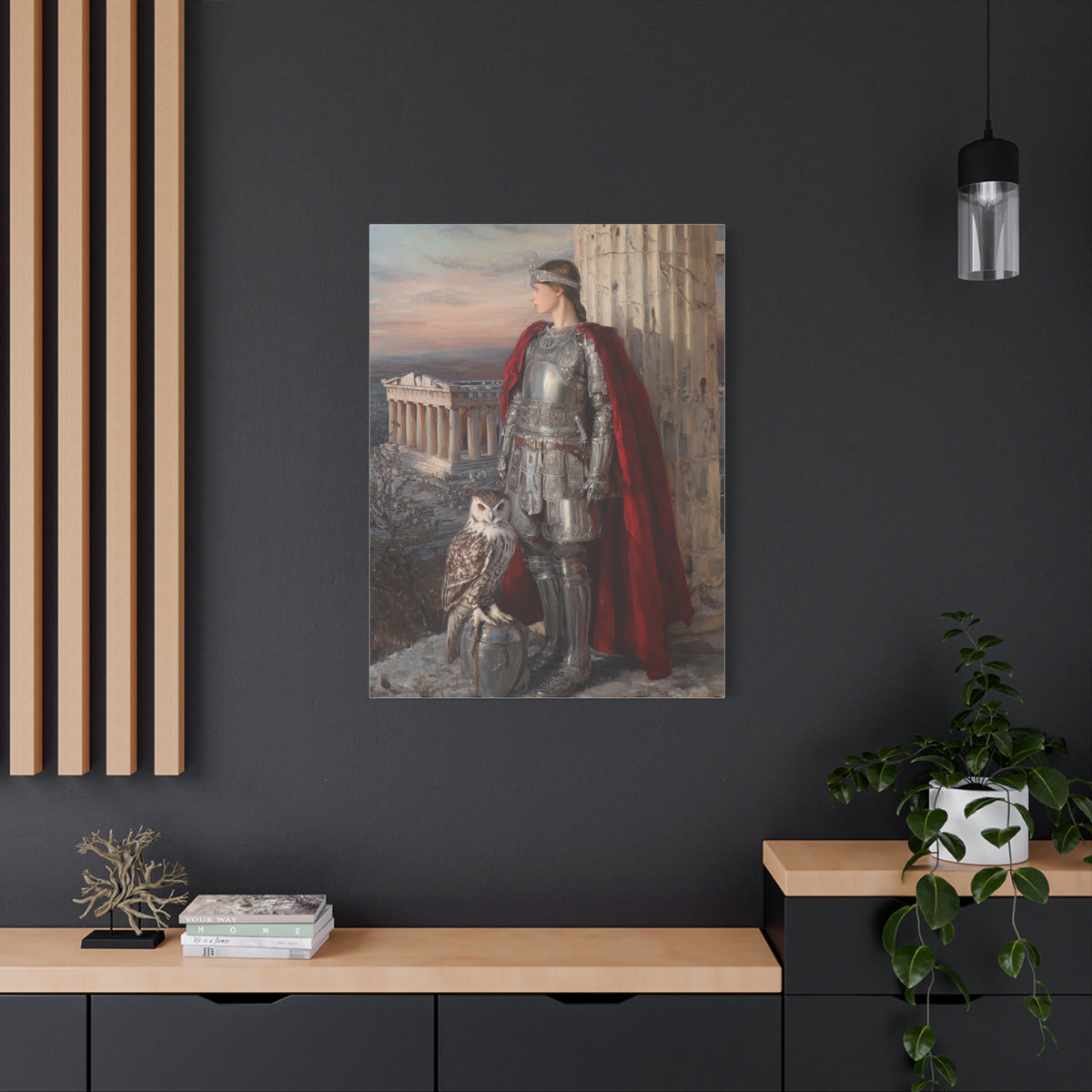 Athena Goddess of Wisdom Classical Painting Wall Art & Canvas Print