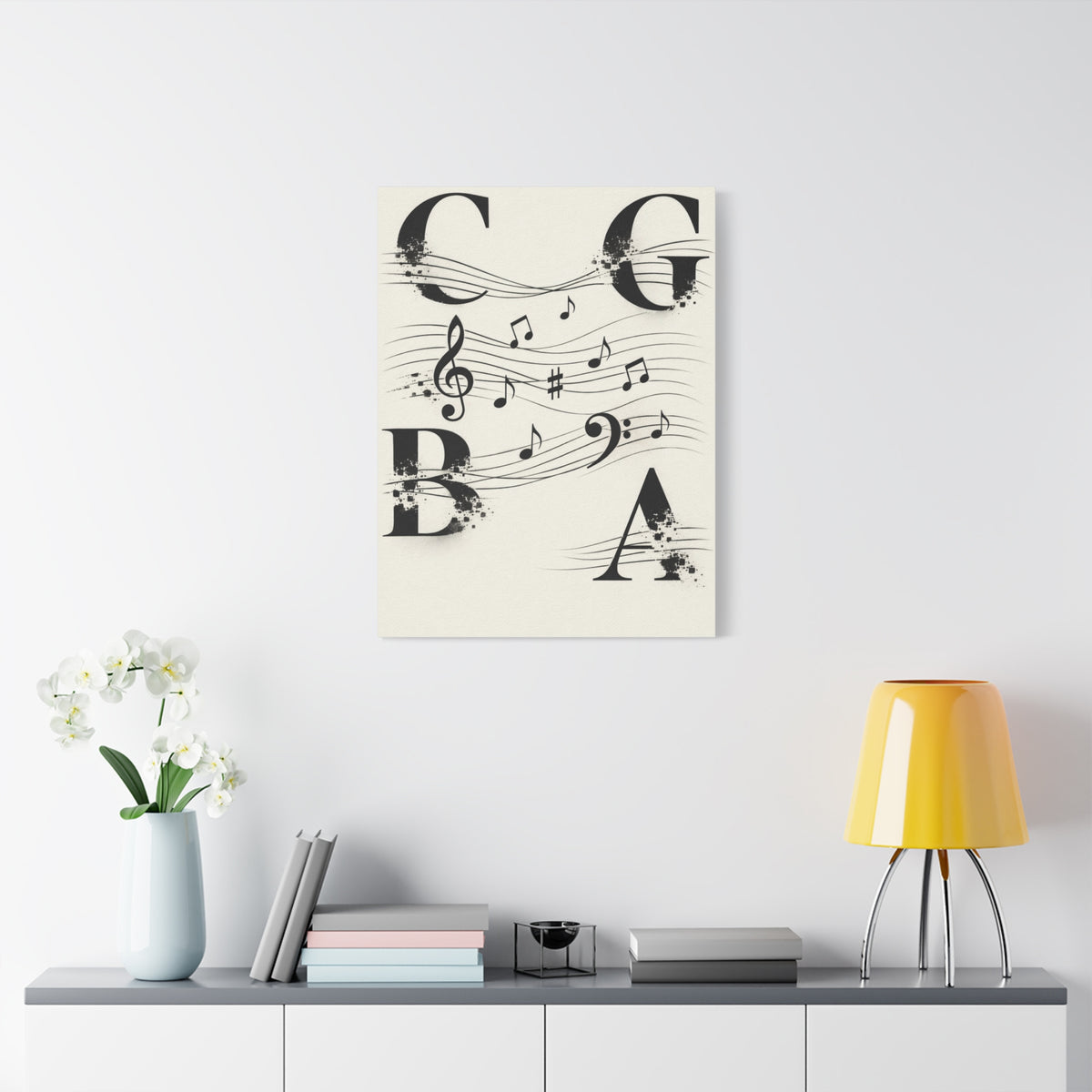Minimal Music Typography Expression Wall Art & Canvas Print
