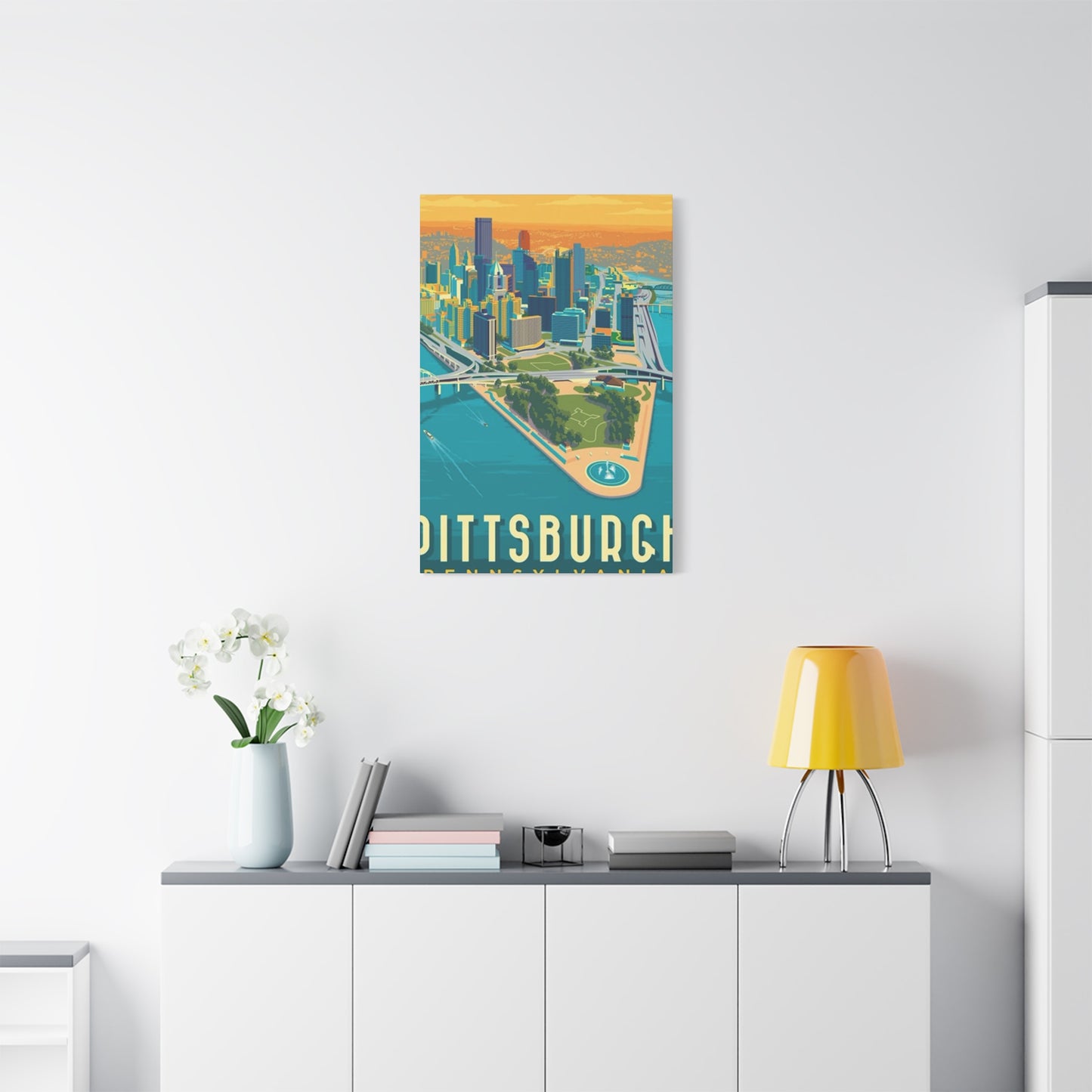 Pittsburgh Graffiti Steel Bridges Poster Wall Art & Canvas Prints