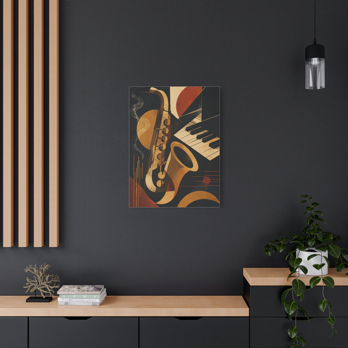 Abstract Jazz Composition Wall Art & Canvas Print