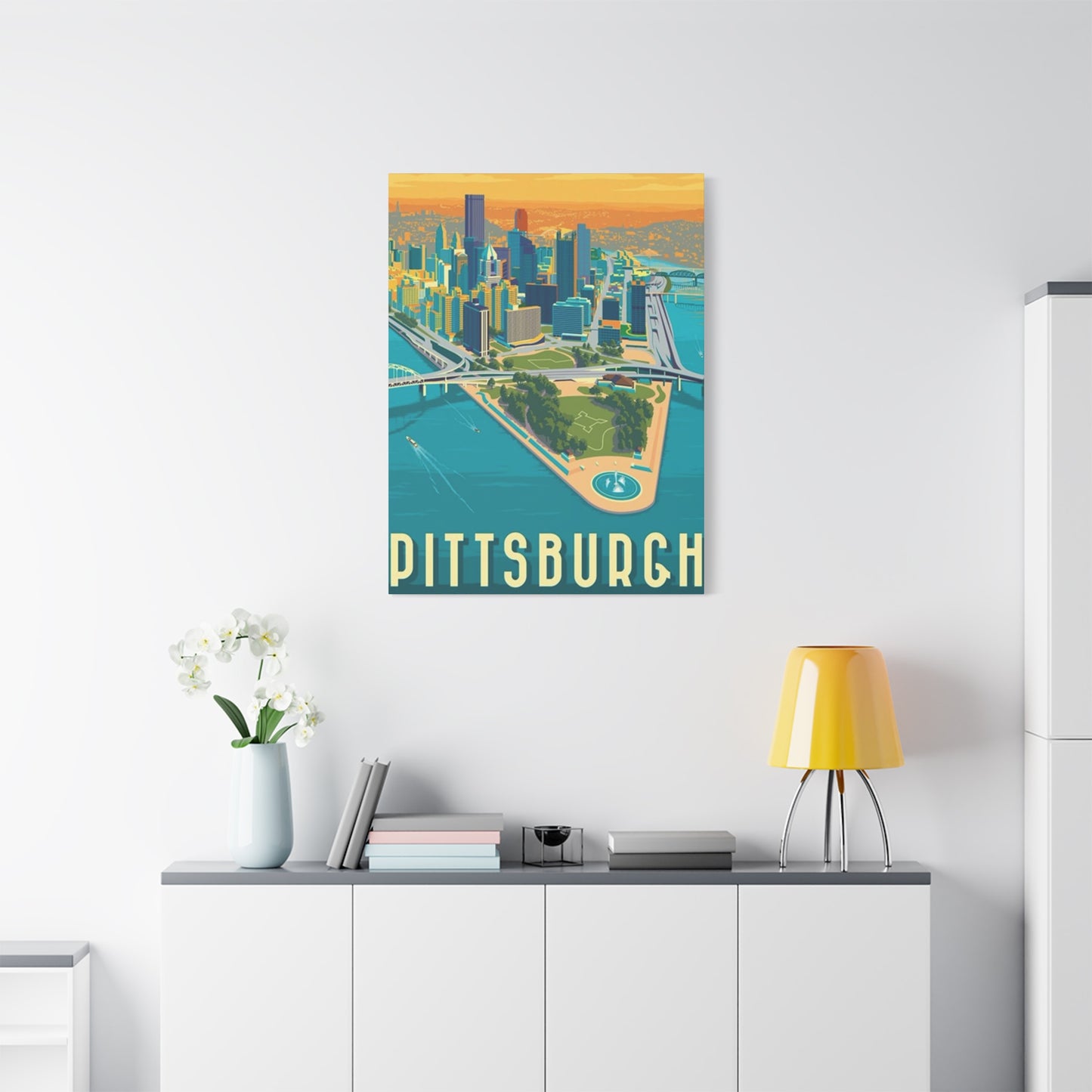 Pittsburgh Graffiti Steel Bridges Poster Wall Art & Canvas Prints