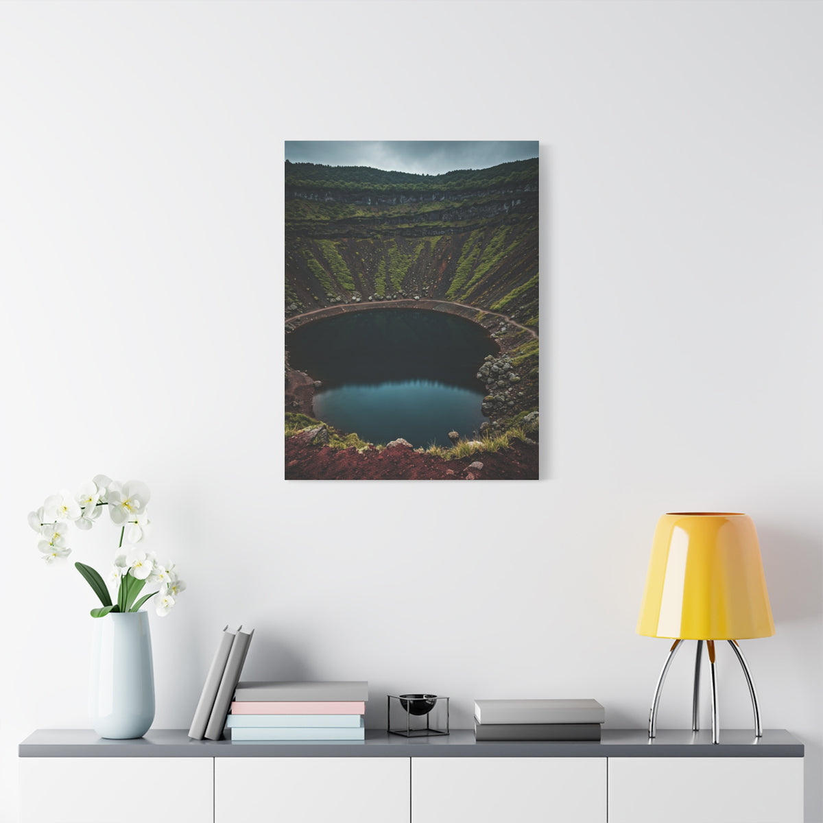 Volcanic Crater Lake Wall Art & Canvas Prints