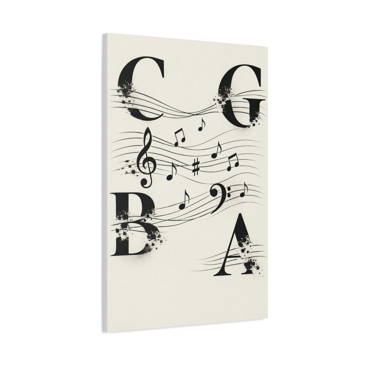 Minimal Music Typography Expression Wall Art & Canvas Print