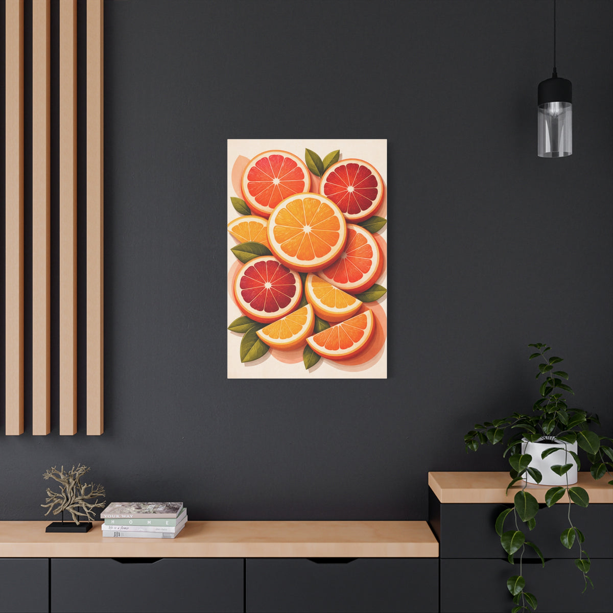 Modern Citrus Still Life Composition Wall Art & Canvas Print