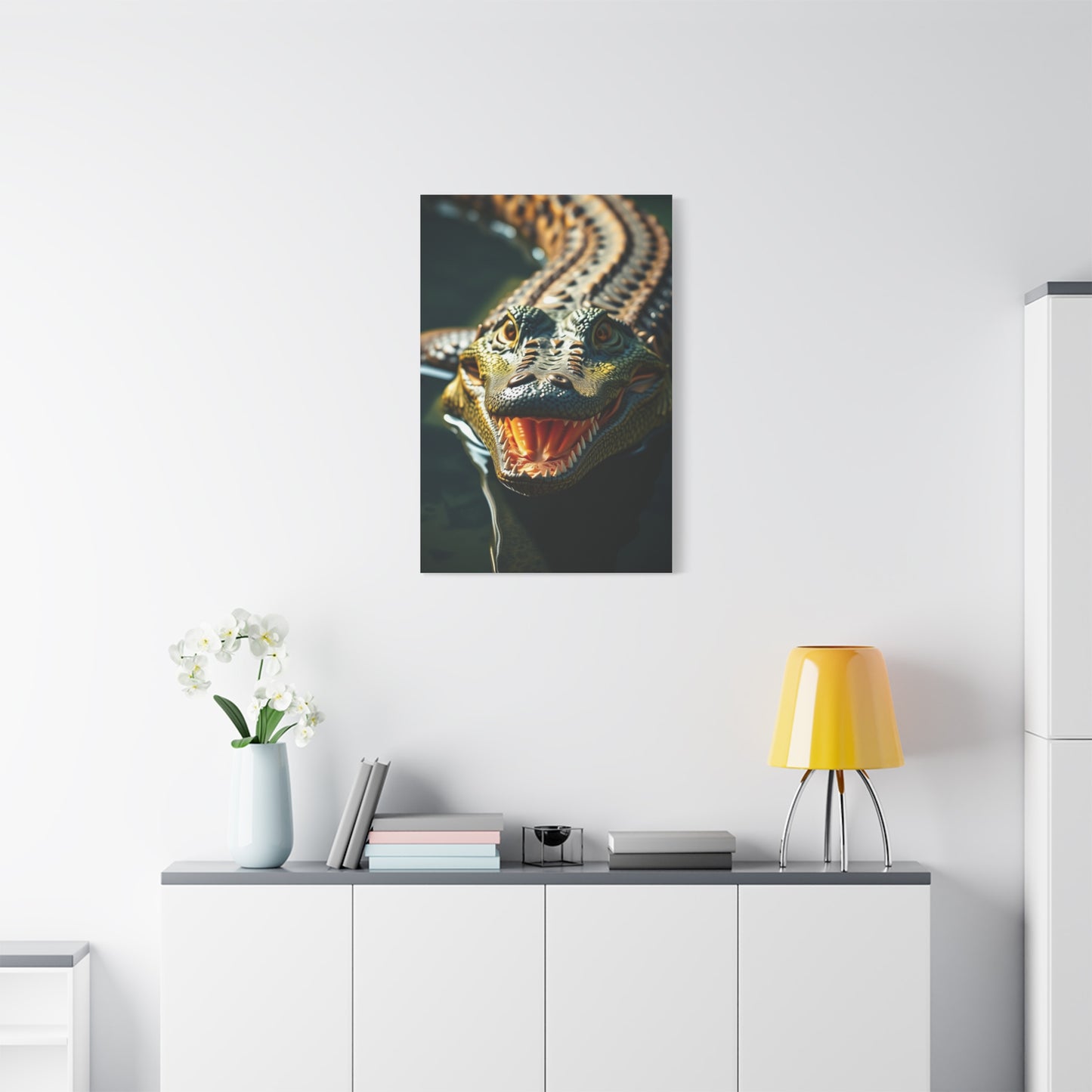 Masterpiece Crocodile & Alligator Art Vision Wall Art & Canvas Print
