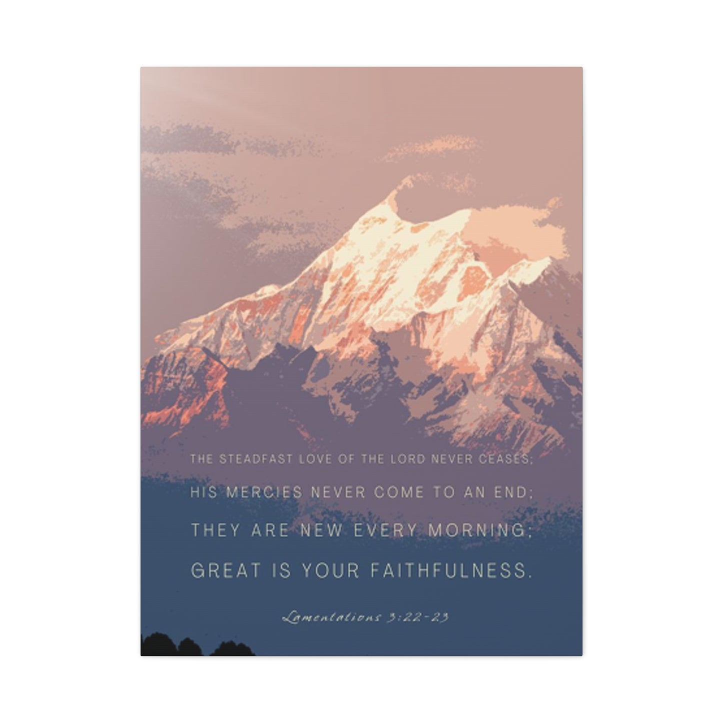 Snowy Mountain Quote Poster Wall Art & Canvas Prints