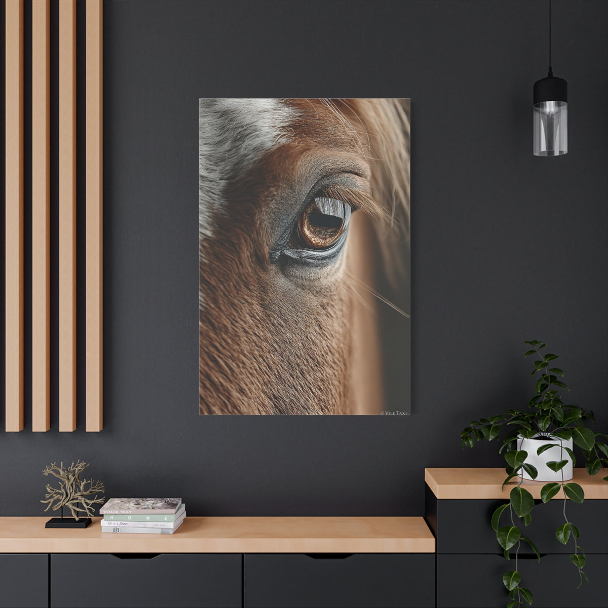 Horse Eye Macro Emotional Detail Wall Art & Canvas Print