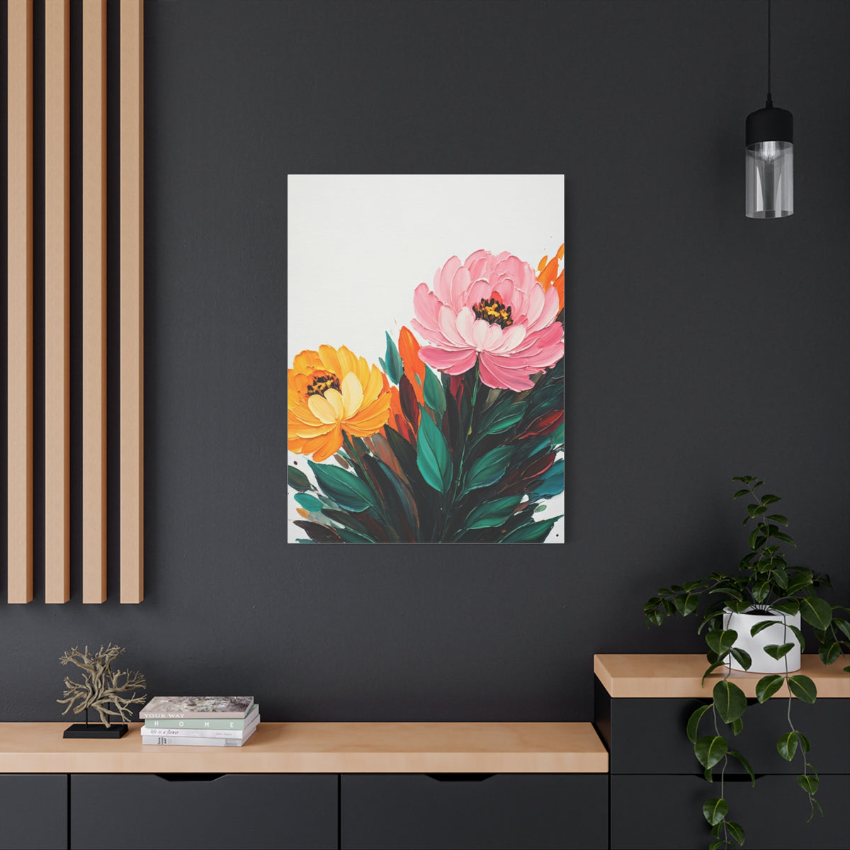 Soft Pink and Yellow Floral Wall Art & Canvas Prints