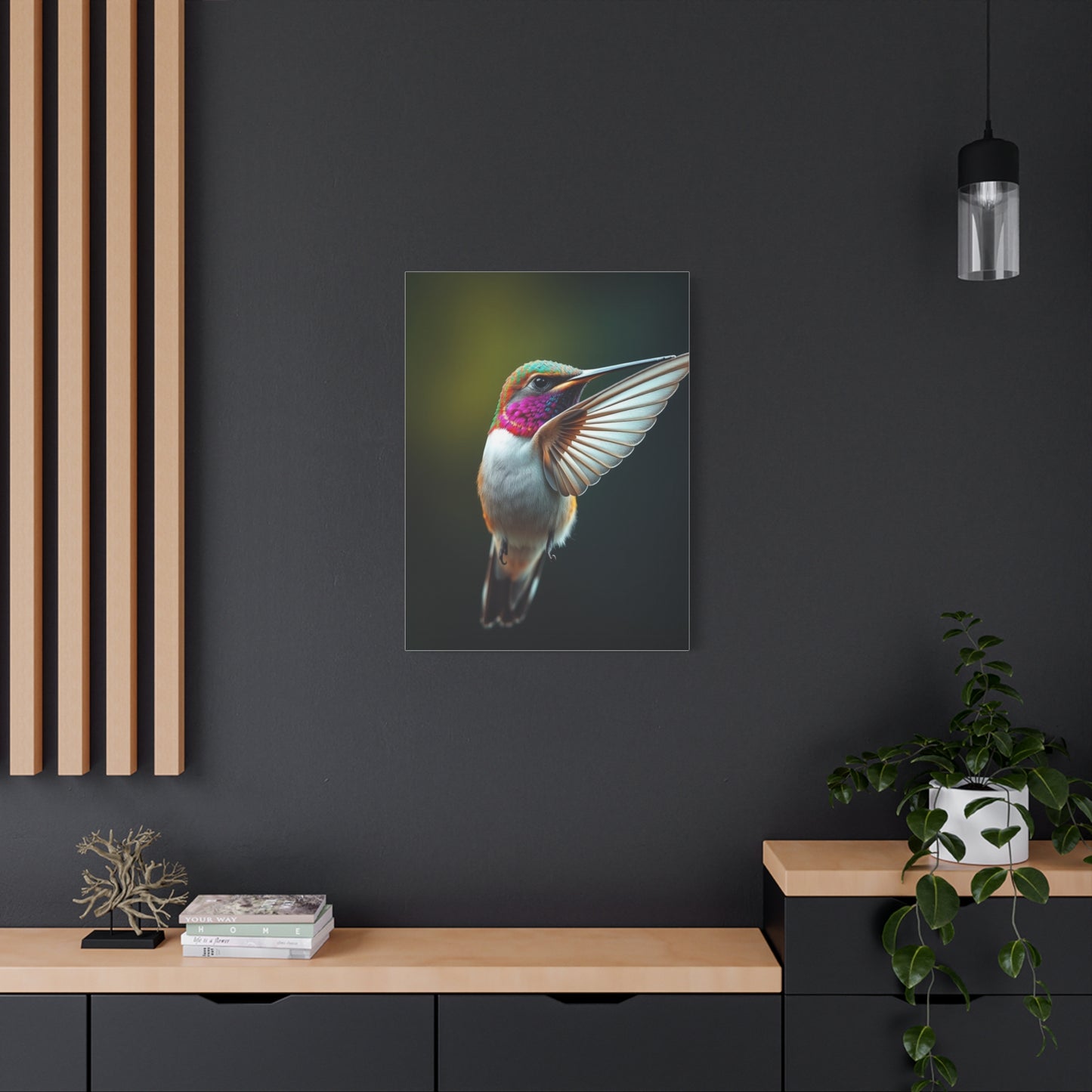 Beautiful Humming Bird Art Supreme Canvas Gallery Wall Art & Canvas Print