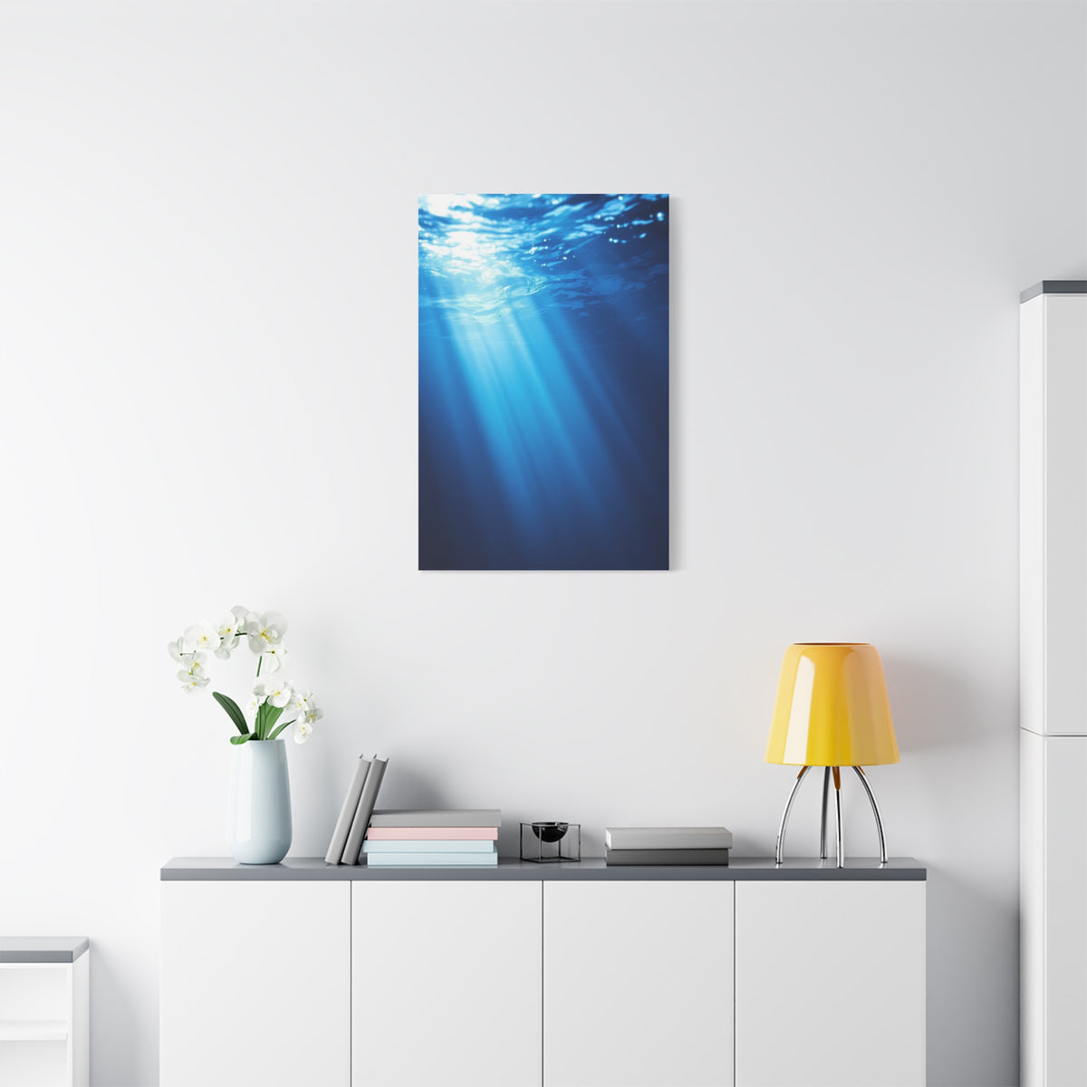 Sunbeams Beneath the Ocean Surface Wall Art & Canvas Prints