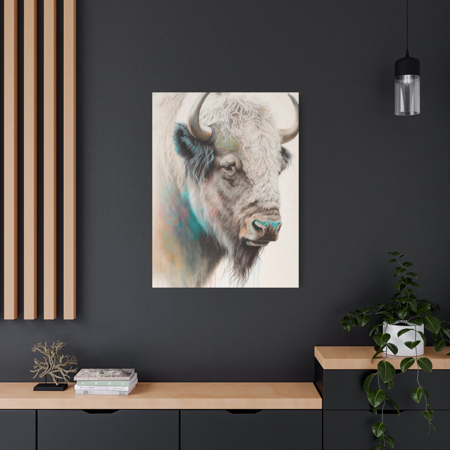 White Bison Portrait Wall Art & Canvas Prints