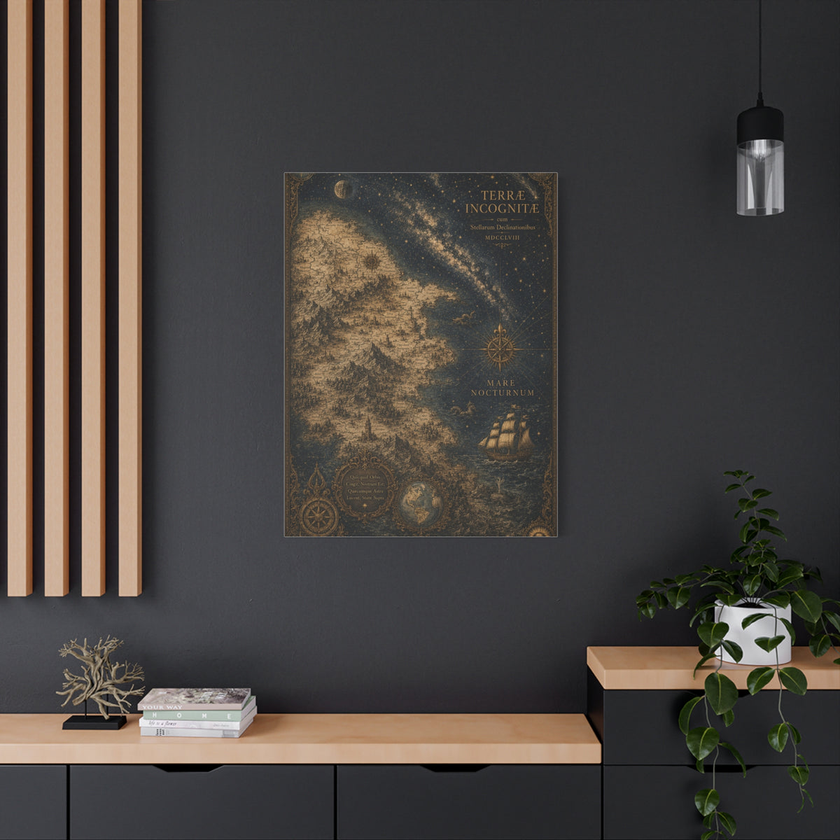 Antique Celestial Cartography Map Wall Art & Canvas Print