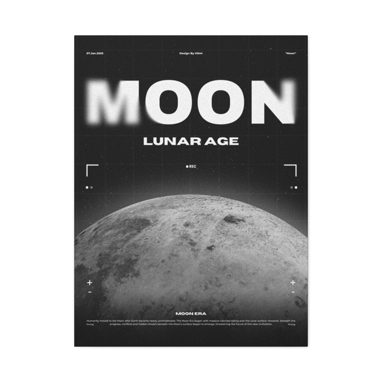 Moon Lunar Poster Wall Art & Canvas Prints