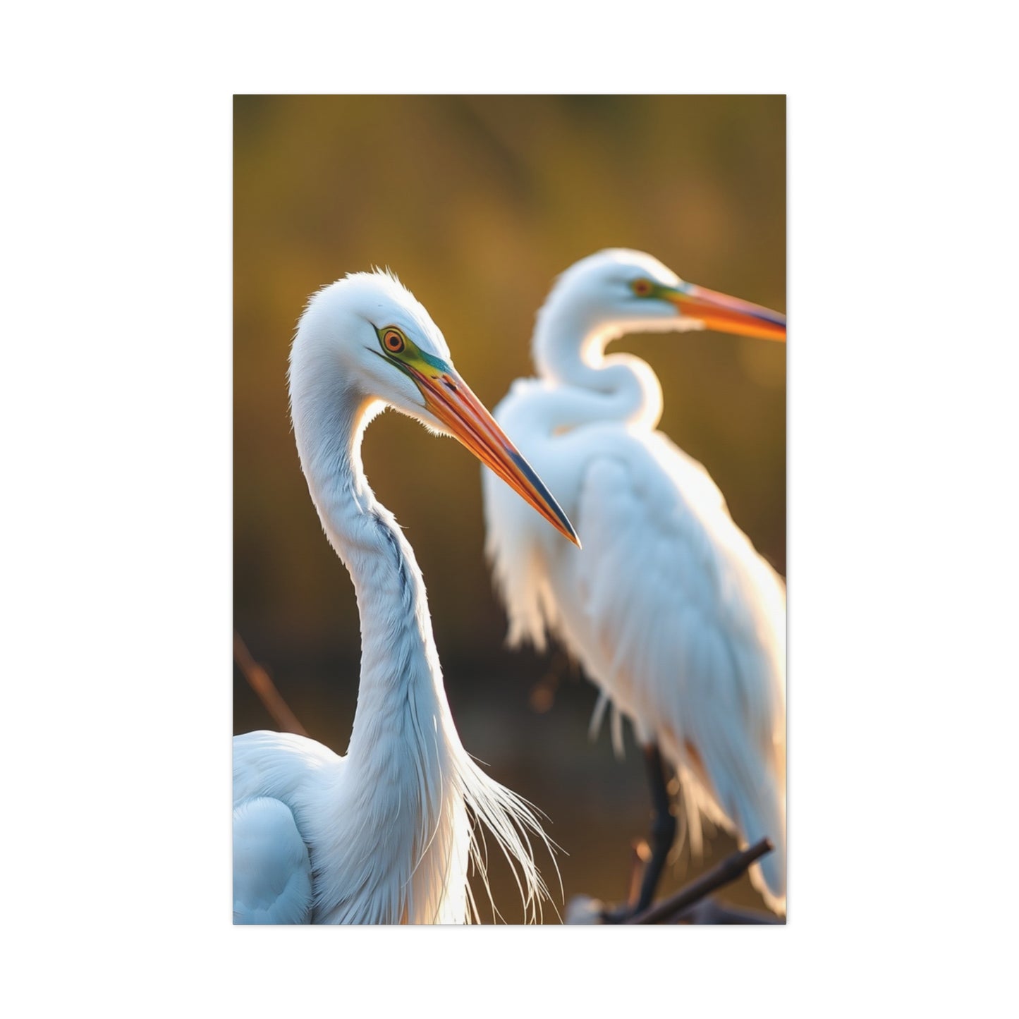 Herons and Egrets Art Luxury Canvas Wall Art & Canvas Print