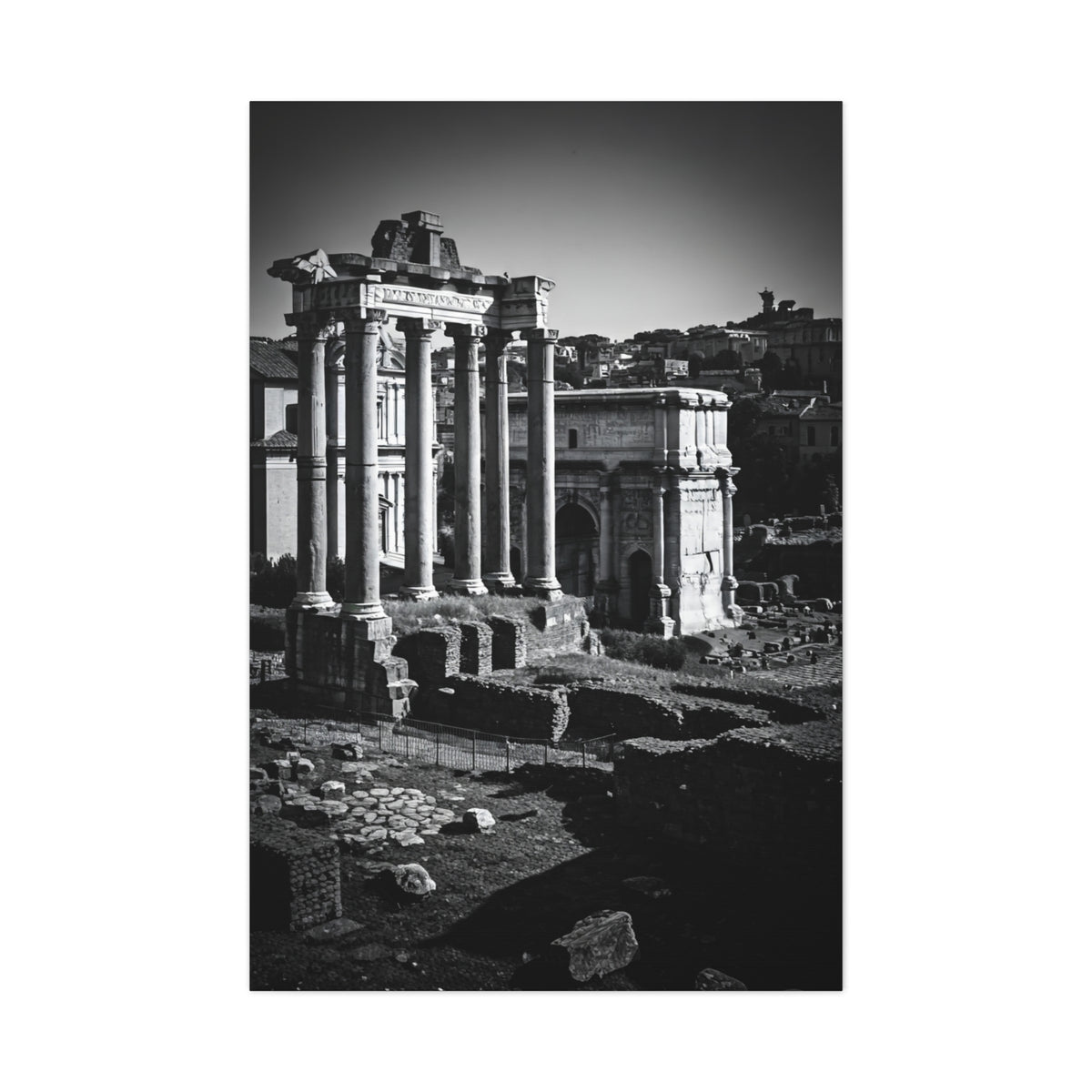 Roman Forum Ruins Architectural Heritage Wall Art & Canvas Prints