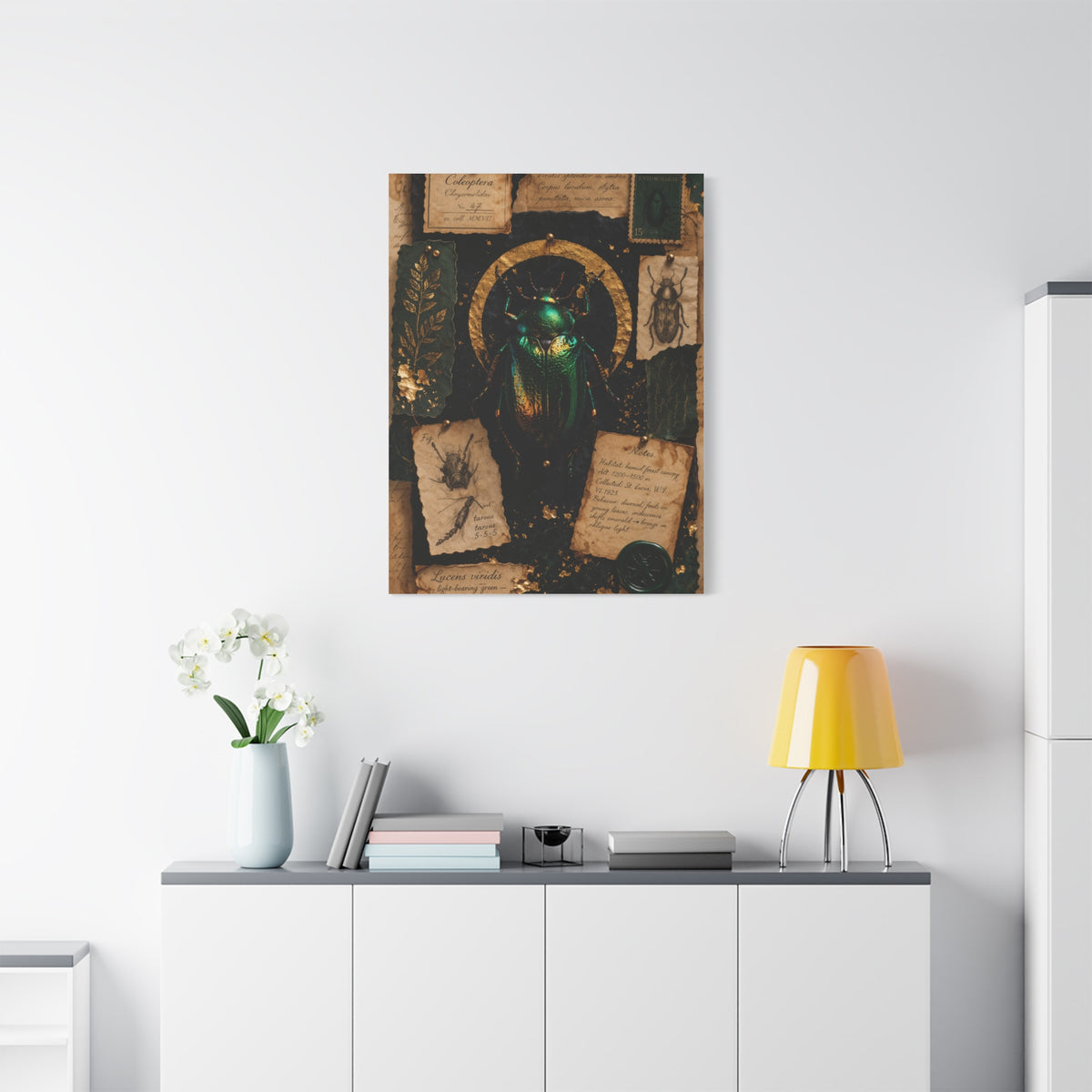 Cabinet of Curiosities Insect Study Wall Art & Canvas Print
