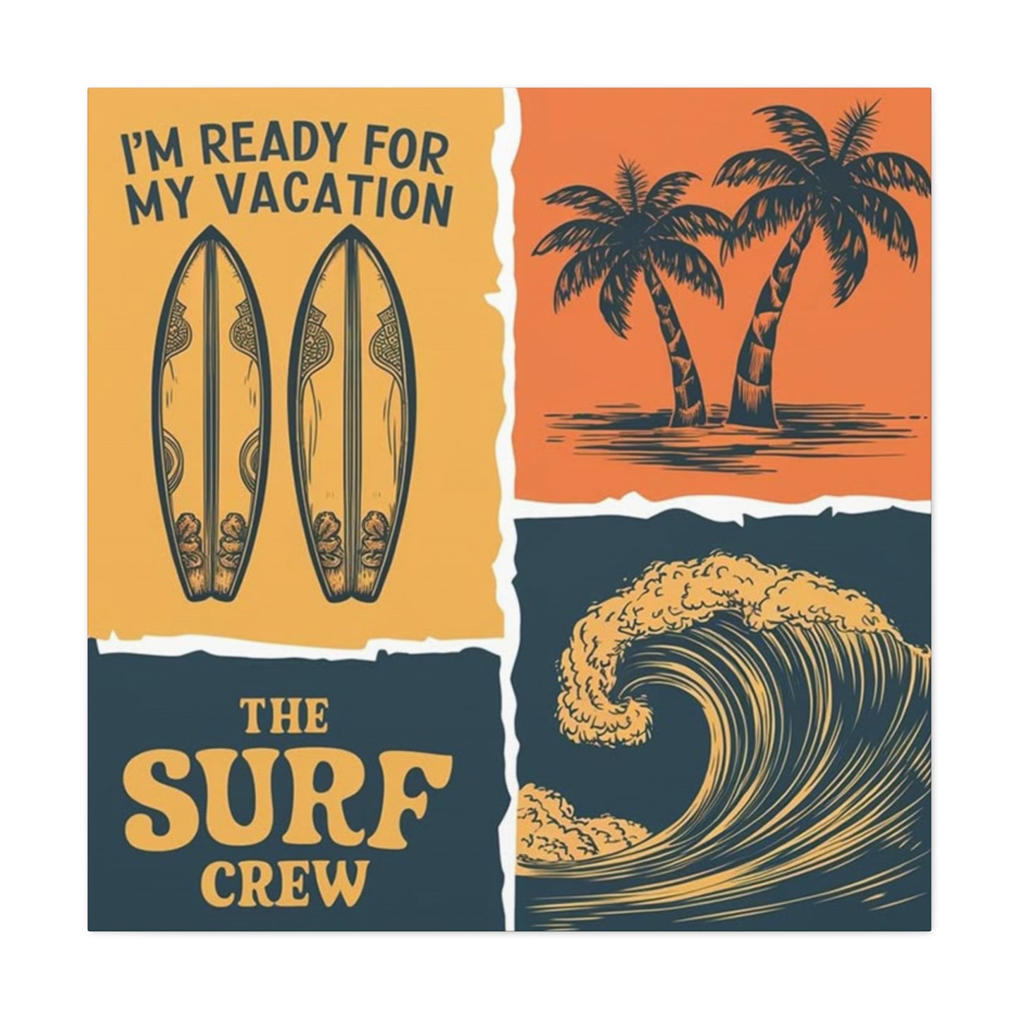 Surfing Poster Wall Art & Canvas Prints