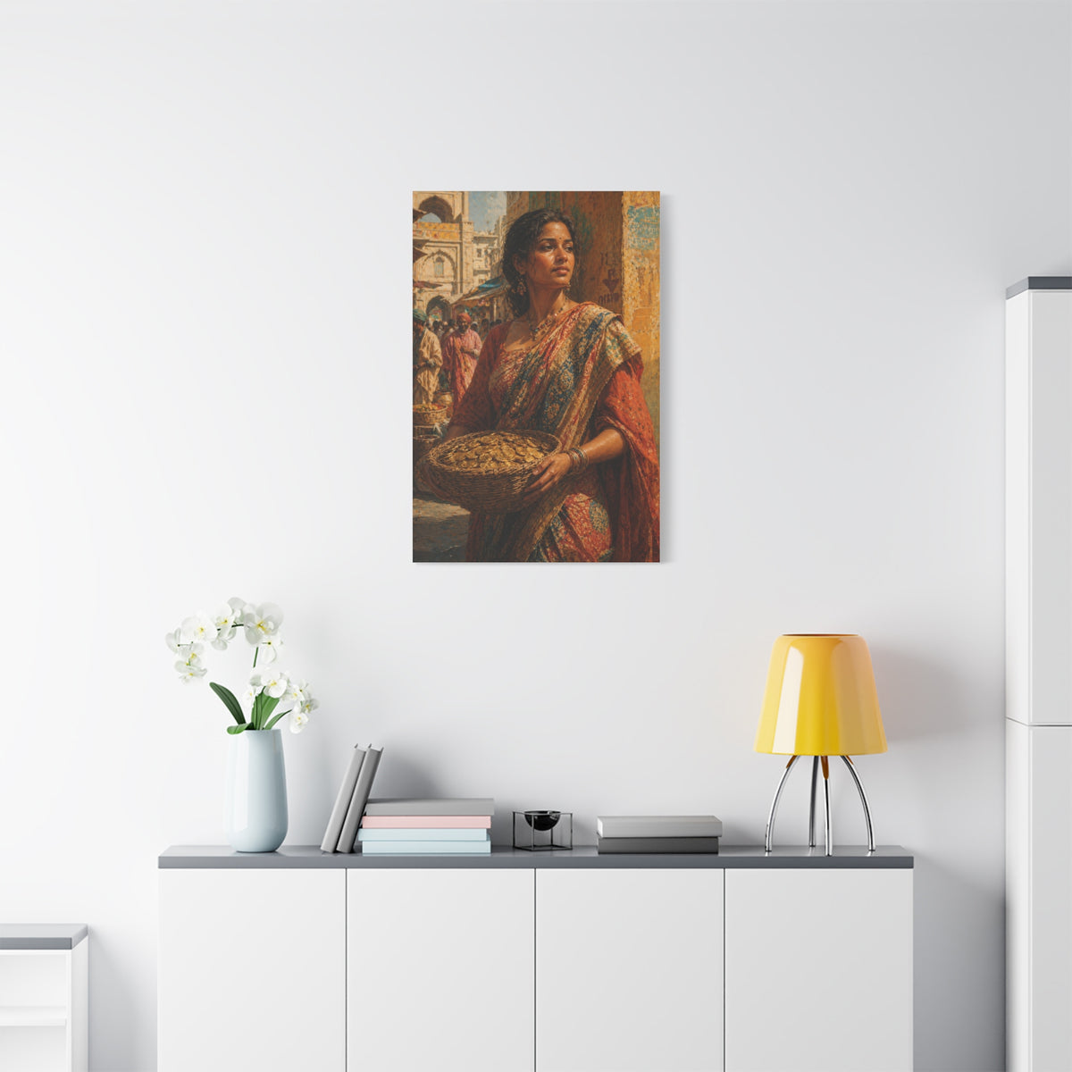Market Day Cultural Portrait Wall Art & Canvas Print