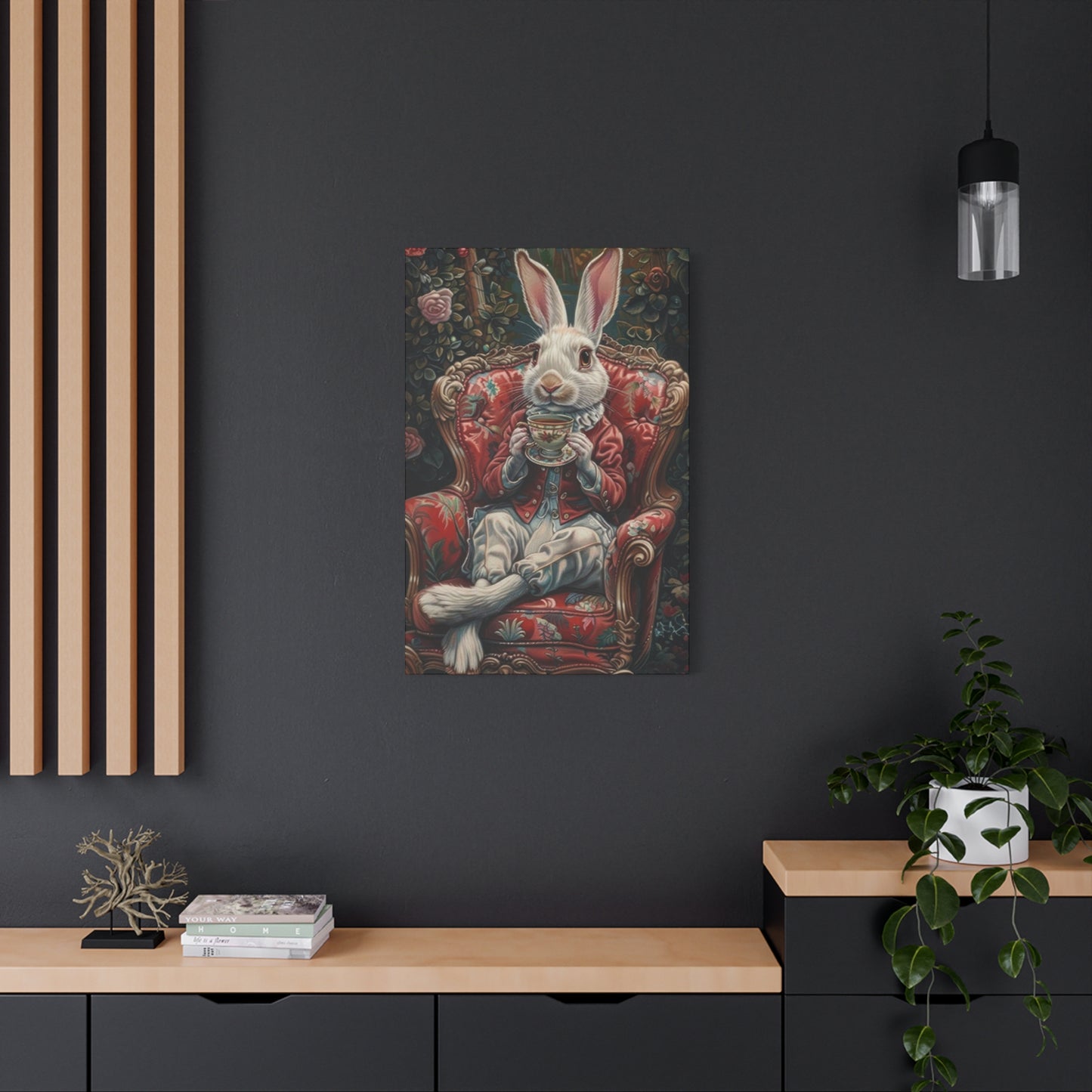 Small White Rabbit King Wall Art & Canvas Prints