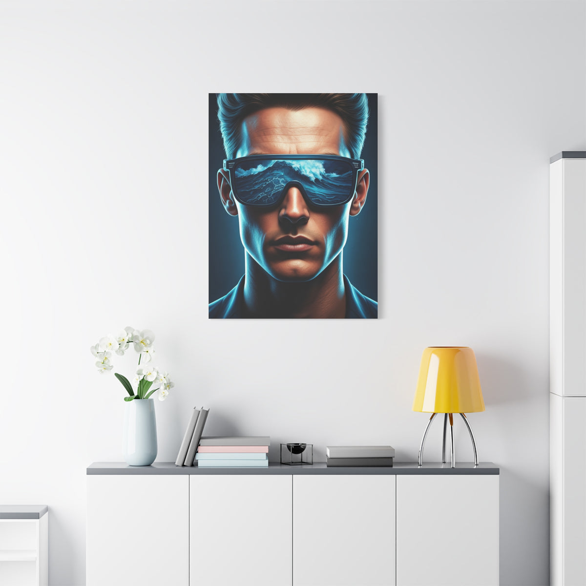 Neon Ocean Reflection Vision Wall Art & Canvas Prints