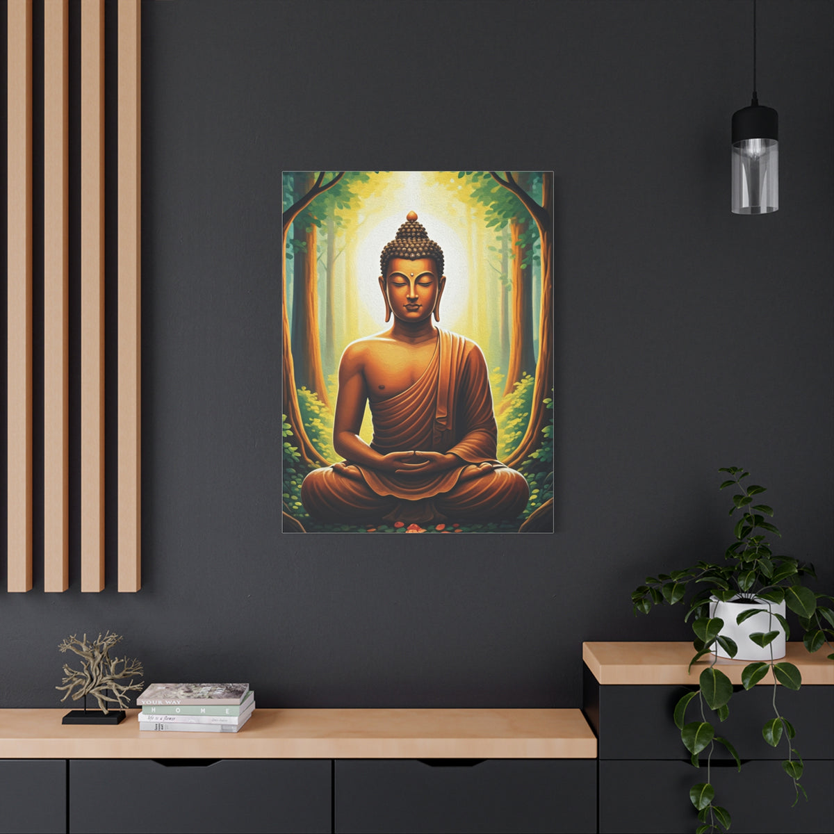Serene Forest Meditation Buddha Wall Art & Canvas Prints