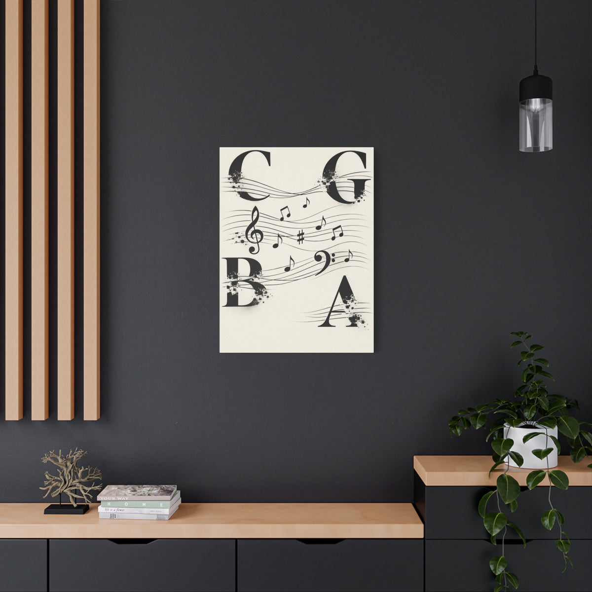 Minimal Music Typography Expression Wall Art & Canvas Print