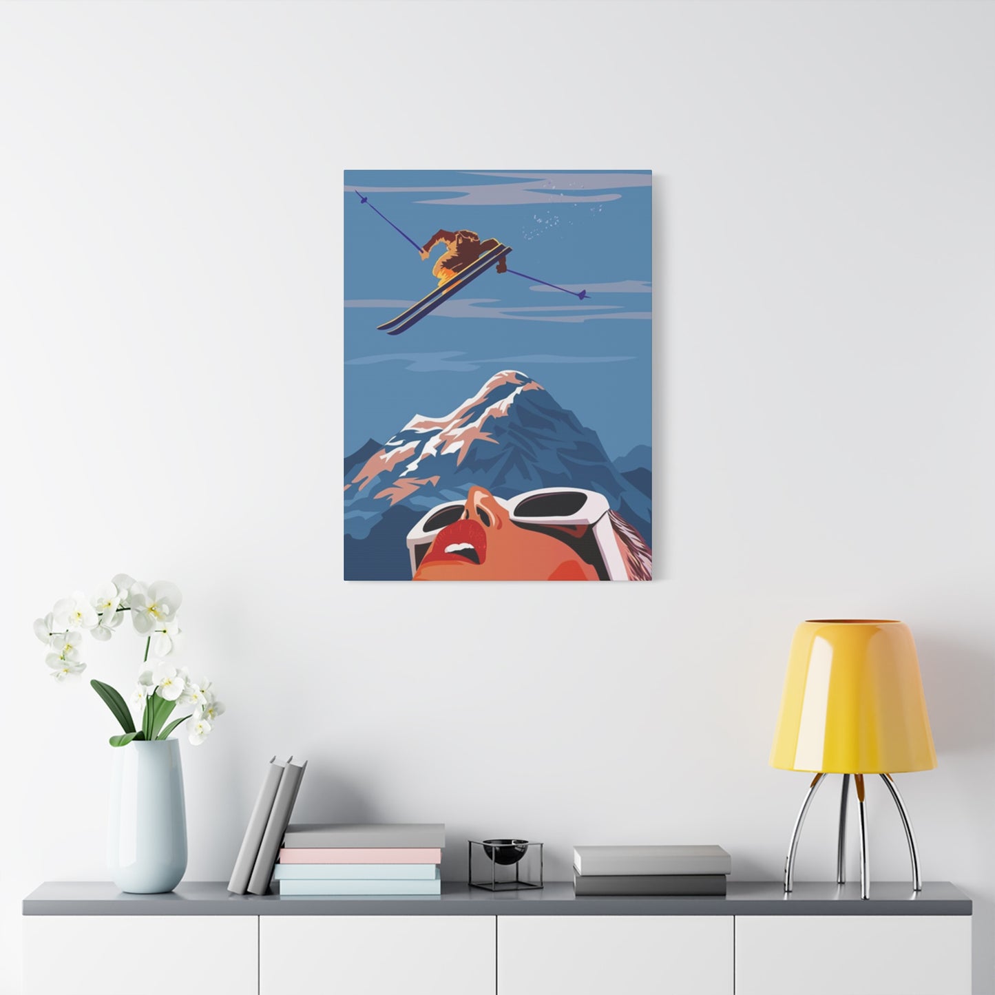 Skiing Poster Wall Art & Canvas Prints